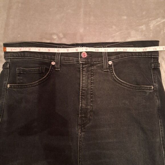 Veronica Beard Black Carson Ankle Flare High Rise Jeans Size 32 - Picture 8 of 16